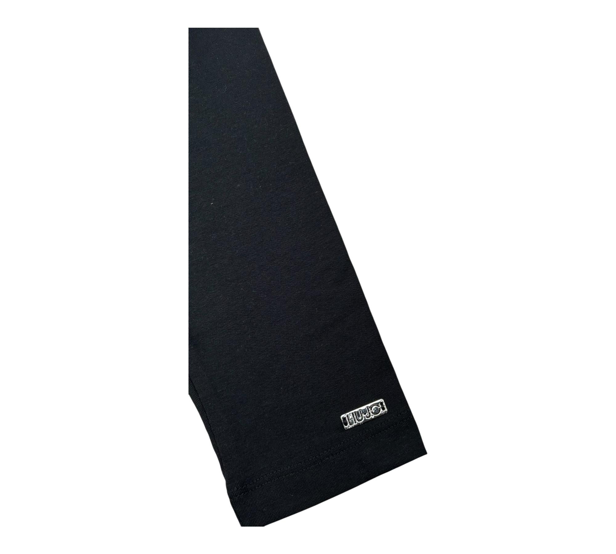 Liu Jo Leggins Tinta Unita con Logo per Bambina KA3200 NERO LIU JO 