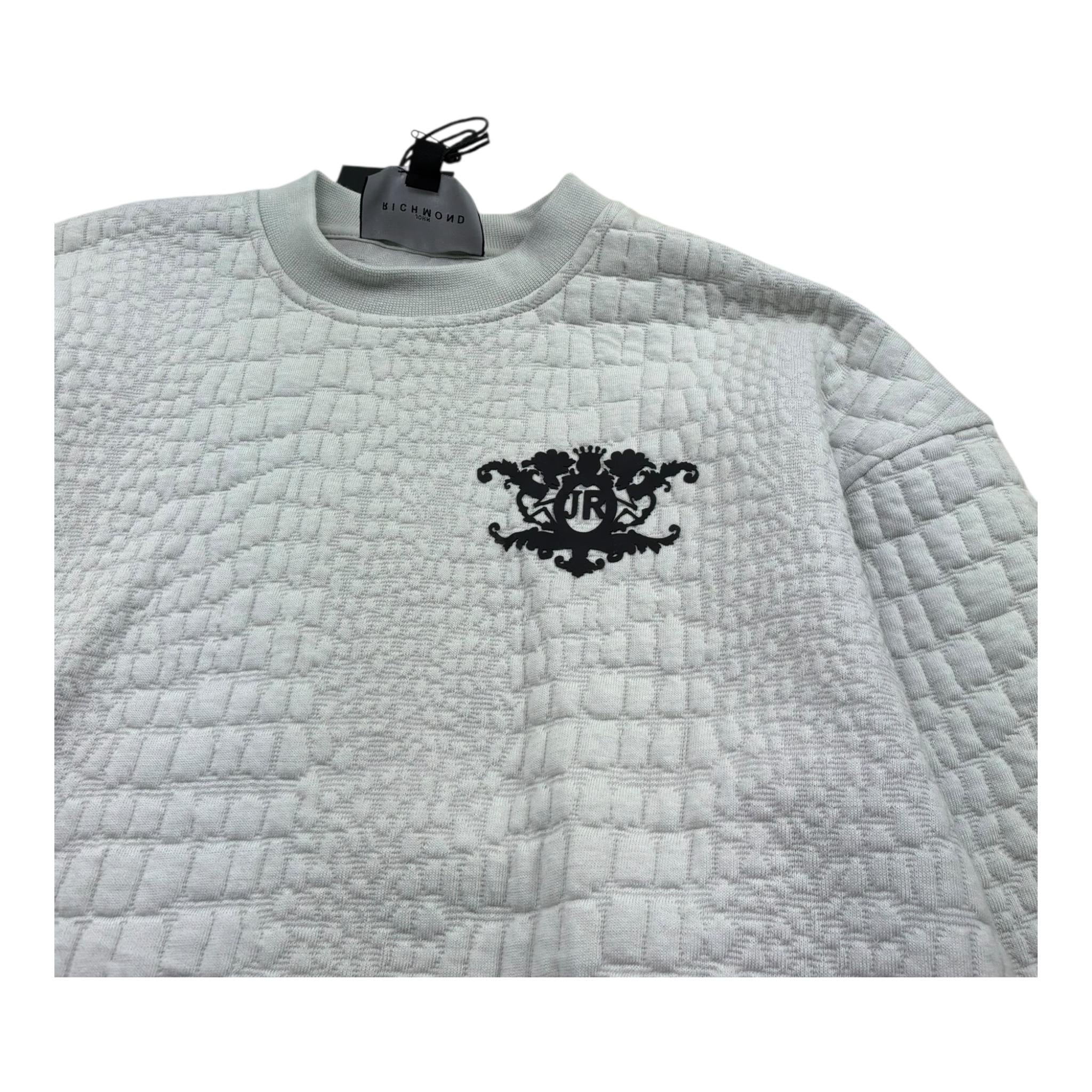 John Richmond Felpa Girocollo Tinta Unita con Logo per Bambino RBP26161FE VERDE JOHN RICHMOND 