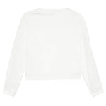 STELLA McCARTNEY felpa chiusa gircollo tinta unita con maniche in con zip e logo Bianco per Bambino TV4C10 BIANCO STELLA McCARTNEY 
