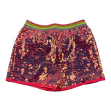 Billieblush Short Tinta Unita Con Pailettes Fuxia Per Bambina