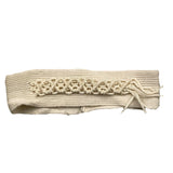 Marlu' Fascia Tinta Unita Con Ricami Beige Per Neonata