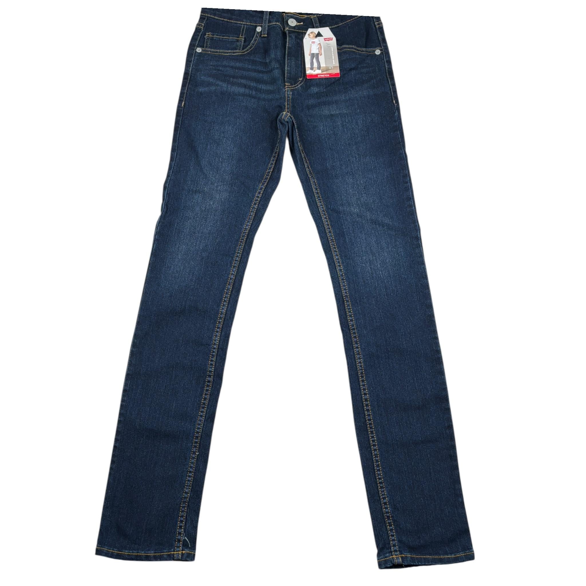 Levi'S Jeans tinta unita con Girovita Regolabile Blu per Bambino 9E20088 BLU LEVI'S 