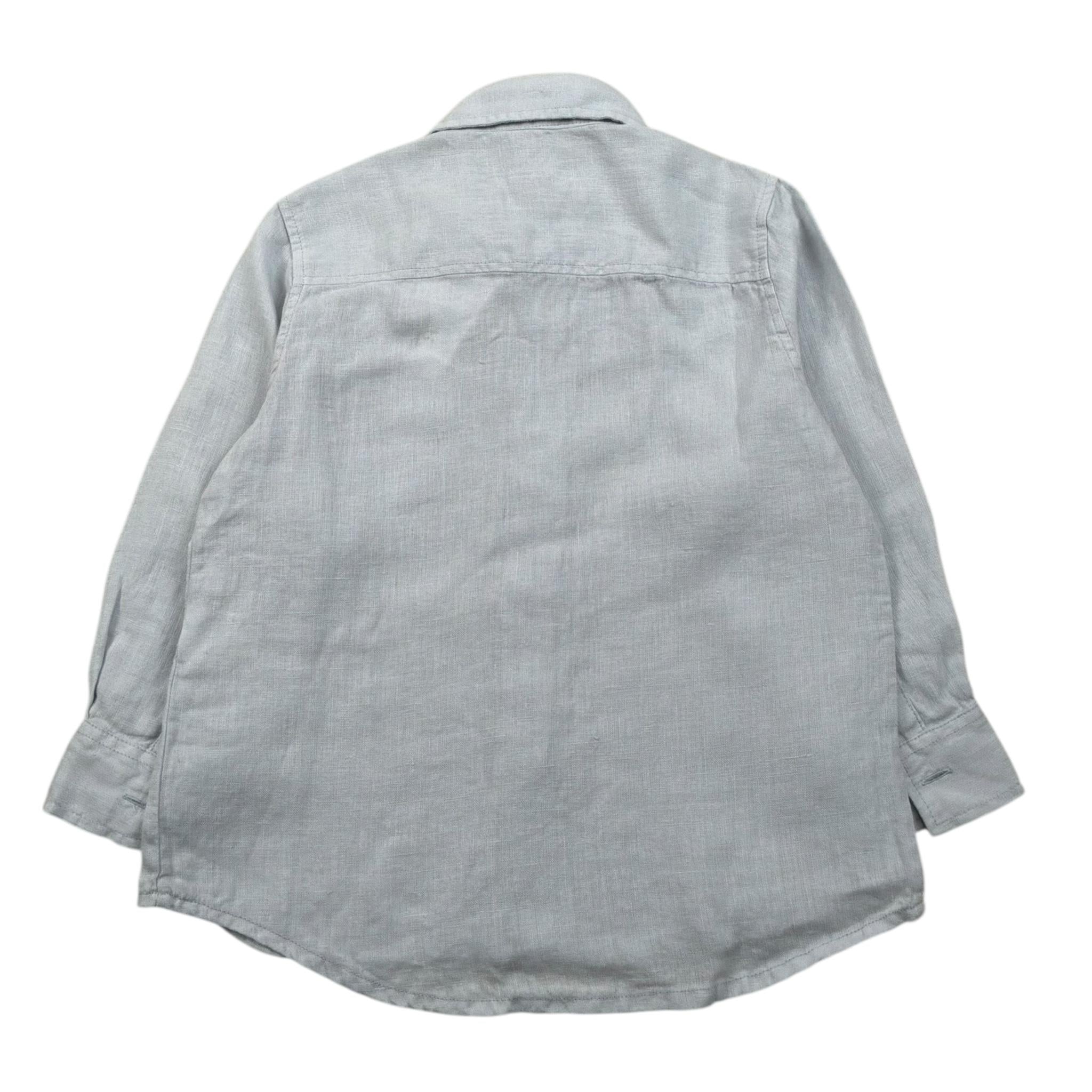 Il Gufo Camicia Manica Lunga Tnta Unita Collo Coreano per Neonato P25CL110L6006N AZZURRO IL GUFO 