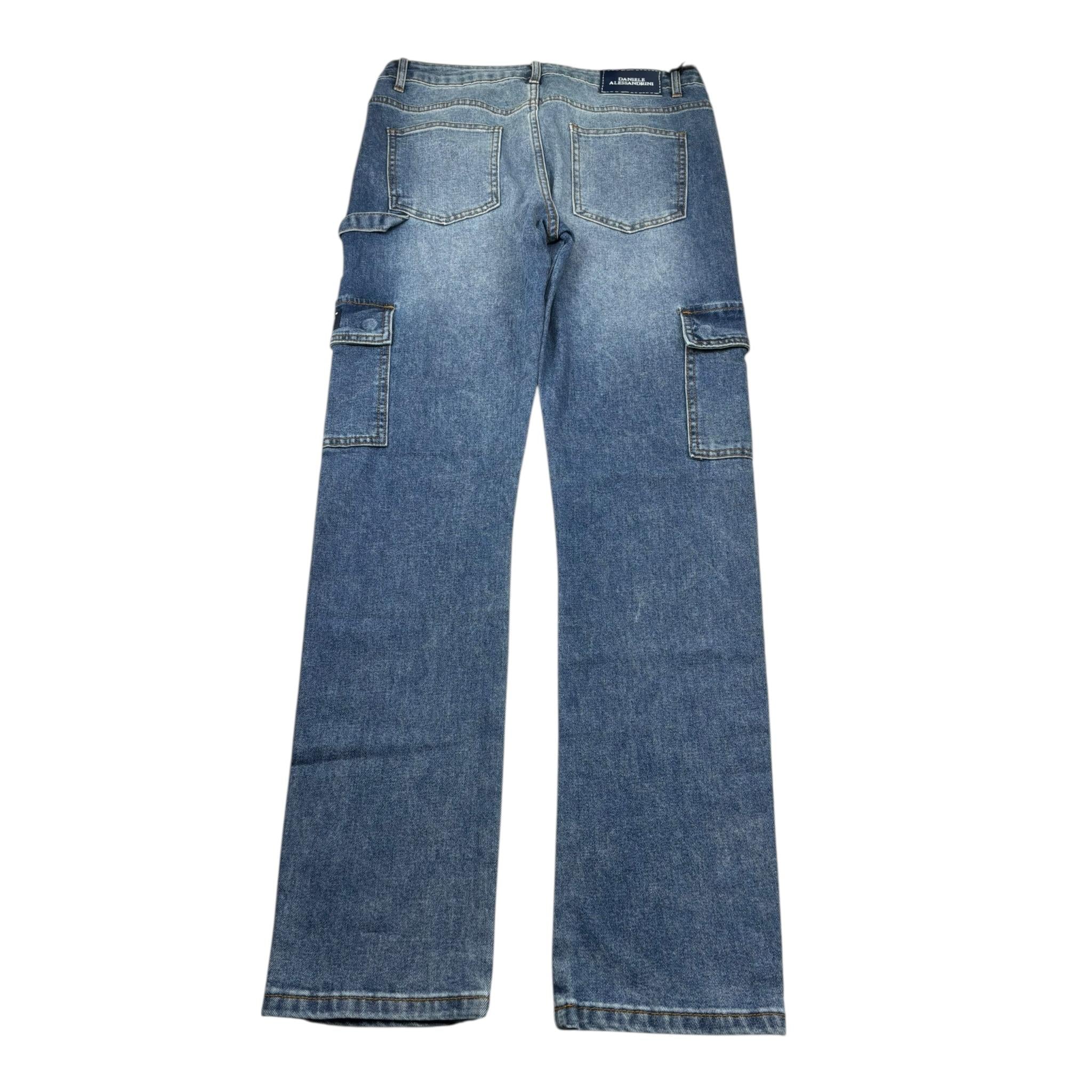 Daniele Alessandrini Jeans Tinta Unita con Tasconi per Bambino 1235PD00254 BLU DANIELE ALESSANDRINI 