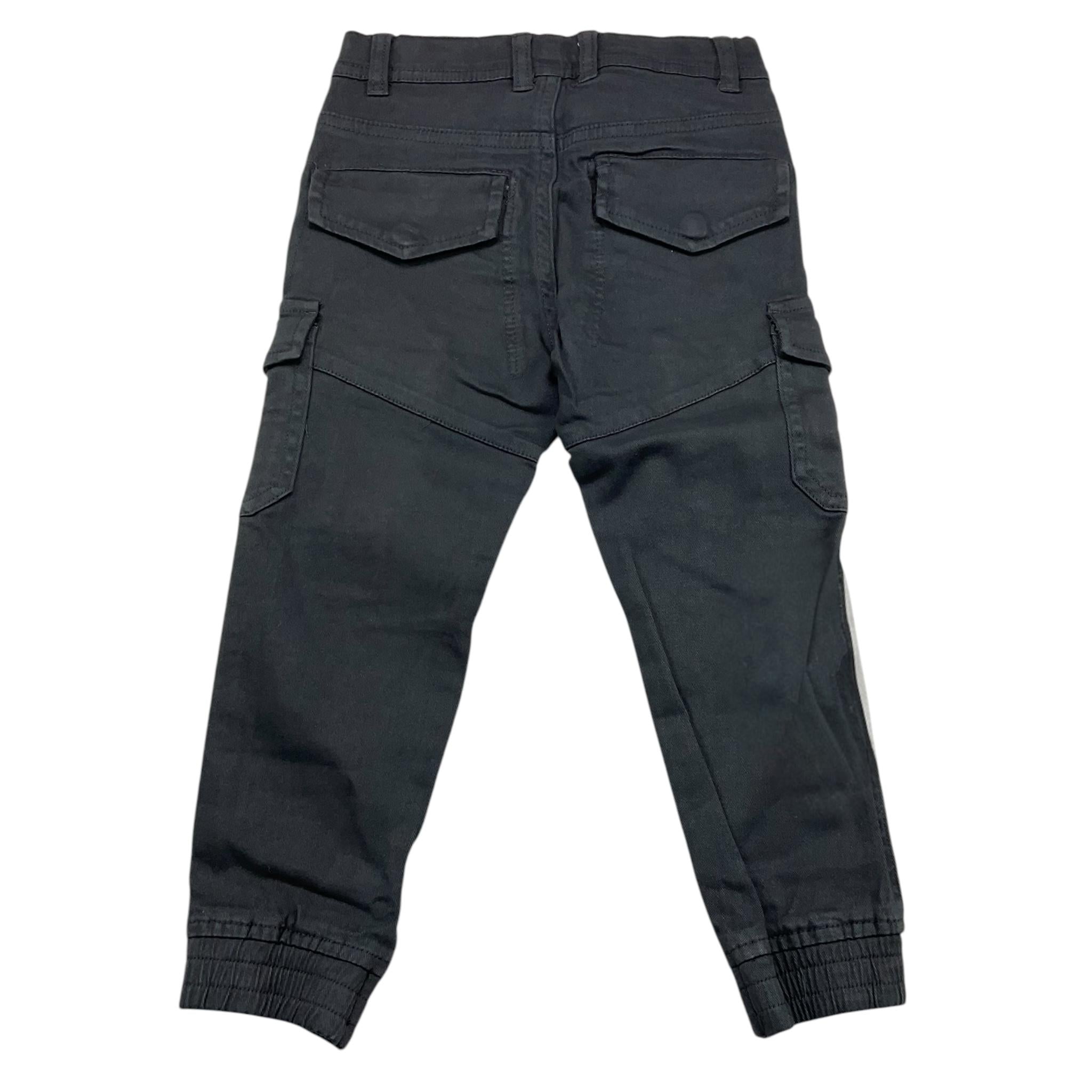 EMC pantalone con elastico in vita e tasconi Nero per Bambino BZ7117 NERO EMC 