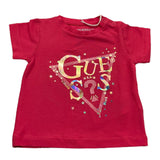 Guess T-Shirt Girocollo Tinta Unita con Logo per Neonata K5RI00K6YW4X ROSA GUESS 