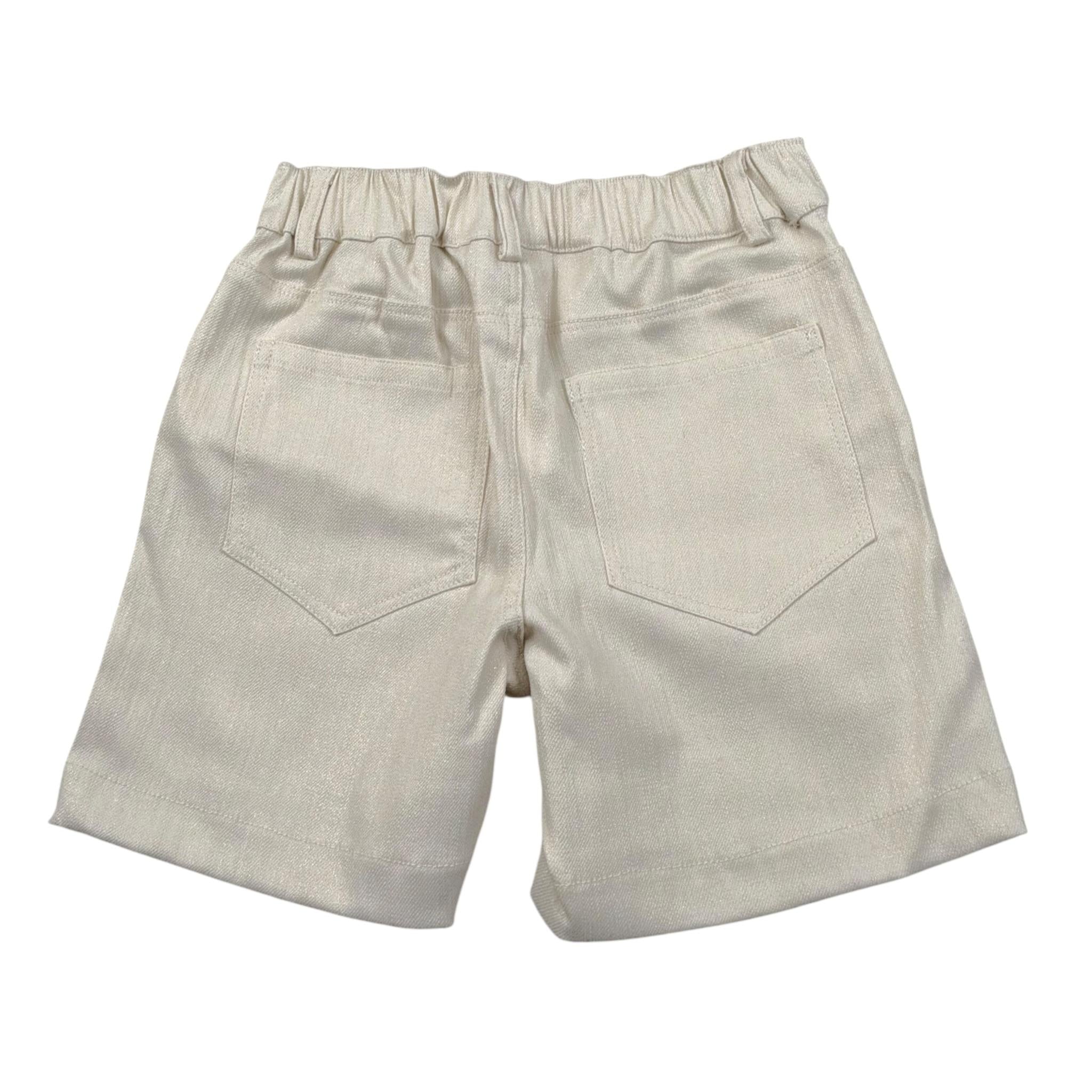 Meilisa Bai Short tinta unita con Elastico In Vita Beige per Bambina FL6379 BEIGE MEILISA BAI 