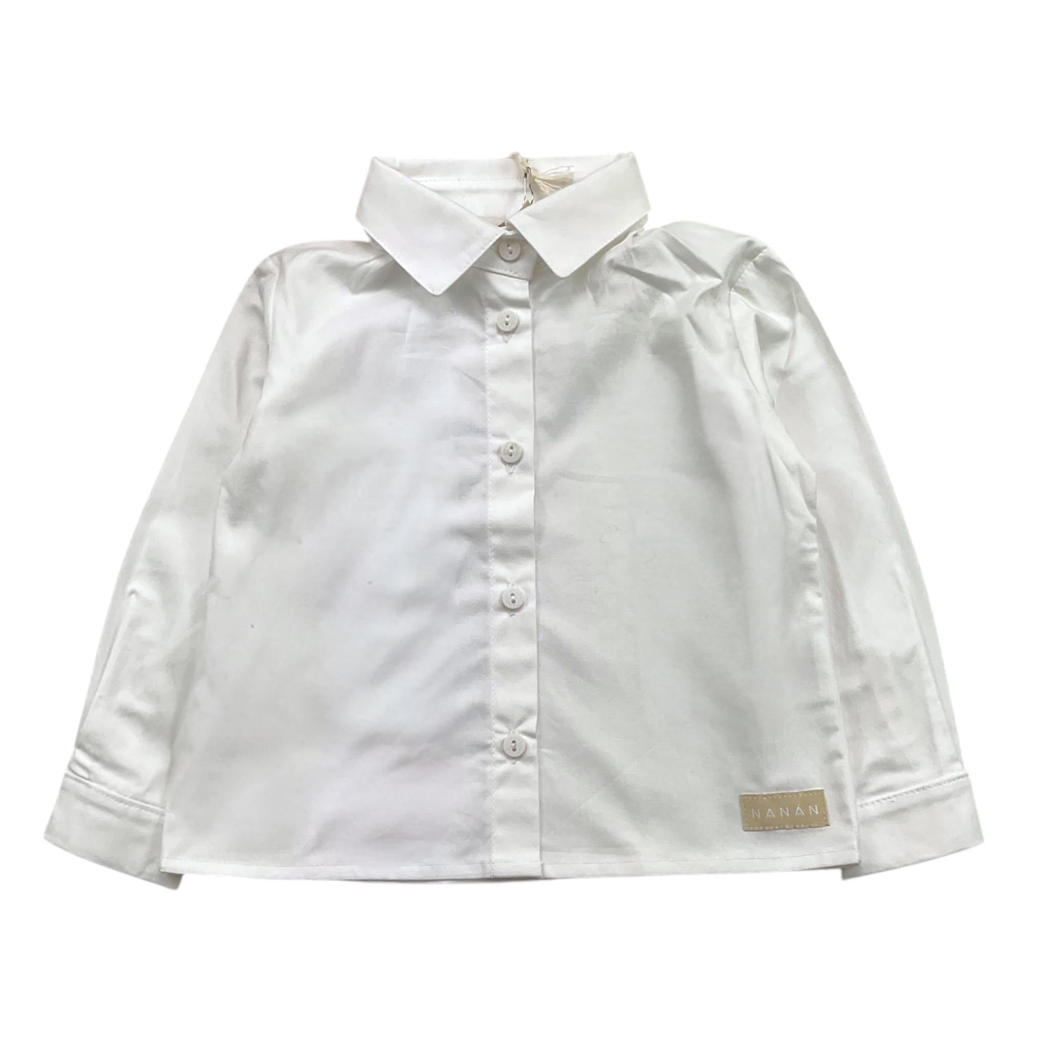 NANAN camicia tinta unita con bottoni Bianco per Bambino I24548B BIANCO NANAN 