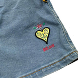 Just Cavalli Gonna In Denim Tinta Unita con Stampa per Neonata JIP26106GO BLU JUST CAVALLI 