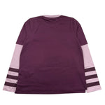 K-WAY shirt girocollo tinta unita cn maniche in contrasto Viola per Bambina K5127WW VIOLA K-WAY 