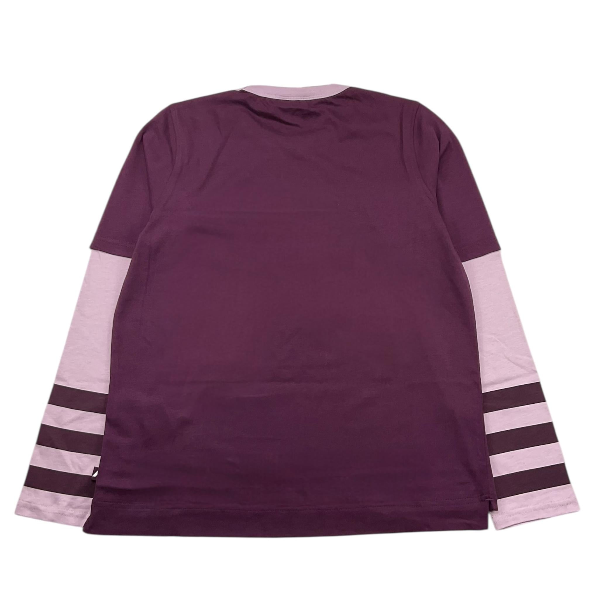 K-WAY shirt girocollo tinta unita cn maniche in contrasto Viola per Bambina K5127WW VIOLA K-WAY 