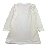 MOSCHINO abito felpa girocollo tinta unita con stampa Bianco per Bambina HBV0FC BIANCO MOSCHINO 