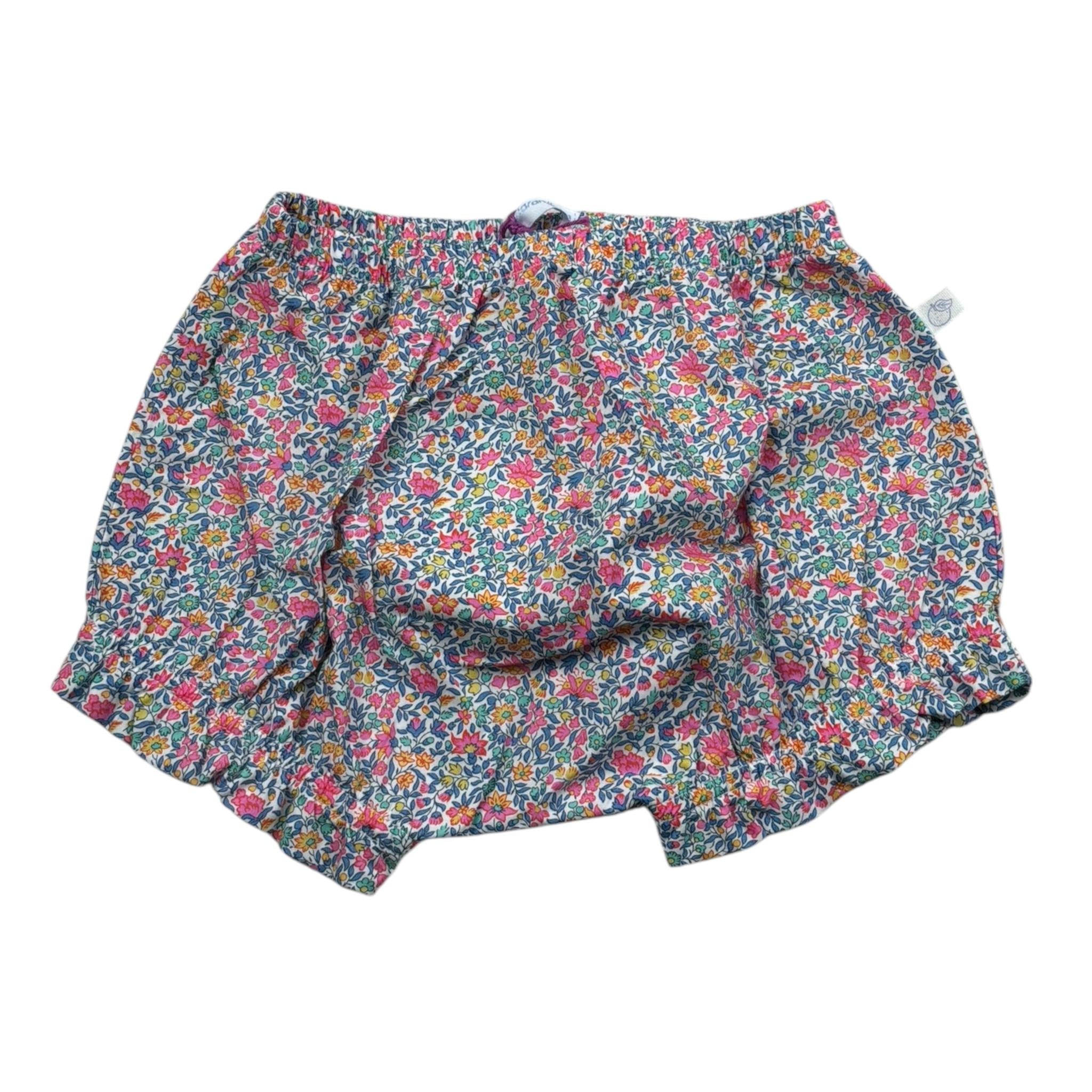 Laranjinha Coulotte Tunta Unita con Stampa Fiori per Neonata 92908V5864R65 BIANCO LARANJINHA 