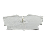 Zhoe & Tobiah T-Shirt Girocollo Tinta Unita Modello Crop per Bambina CNA3F BIANCO ZHOE & TOBIAH 