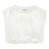 Philosophy Felpa Girocollo Tinta Unita Giromanica per Bambina I9E608X BIANCO PHILOSOPHY 
