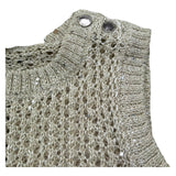 Trussardi Canotta Tinta Unita Traforata per Neonata TIP26108GL BEIGE TRUSSARDI 