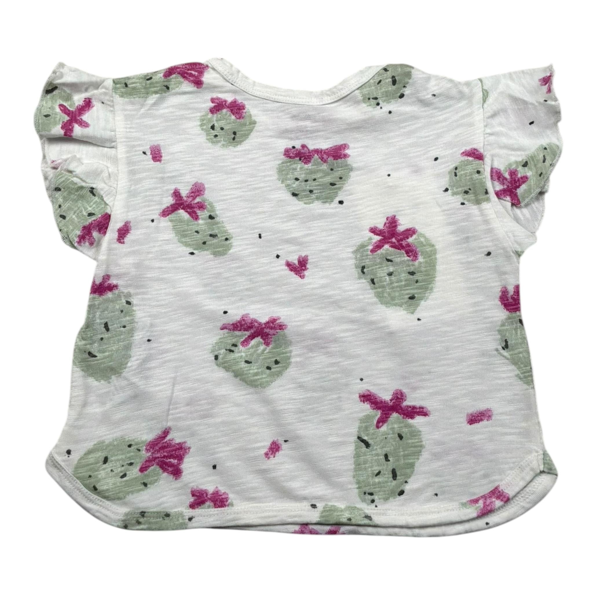 Play Up T-Shirt Girocollo Tinta Unita con Stampe per Neonata PA022AQ11052 PANNA PLAY UP 