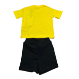 Cesare Paciotti Completo 2 Pezzi T-Shirt-Bermuda Bicolore per Neonato COMP5125BX GIALLO/NERO CESARE PACIOTTI 