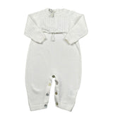 Maglifici di Verona Tutina Tinta Unita In Maglia per Neonata 045324 BIANCO MAGLIFICI DI VERONA 