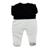 Elisabetta Franchi Tutina Biclore con Stampa per Neonata ENTU107 BIANCO/NERO ELISABETTA FRANCHI 