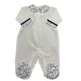 Sottocoperta Tutina Tinta Unita con Fantasia Fiori per Neonata SE150401P00 BIANCO SOTTOCOPERTA 