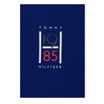 Tommy Hilfiger T-Shirt Girocollo Tinta Unita con Stampa per Bambino KB0KB09536 BLU TOMMY HILFIGER 