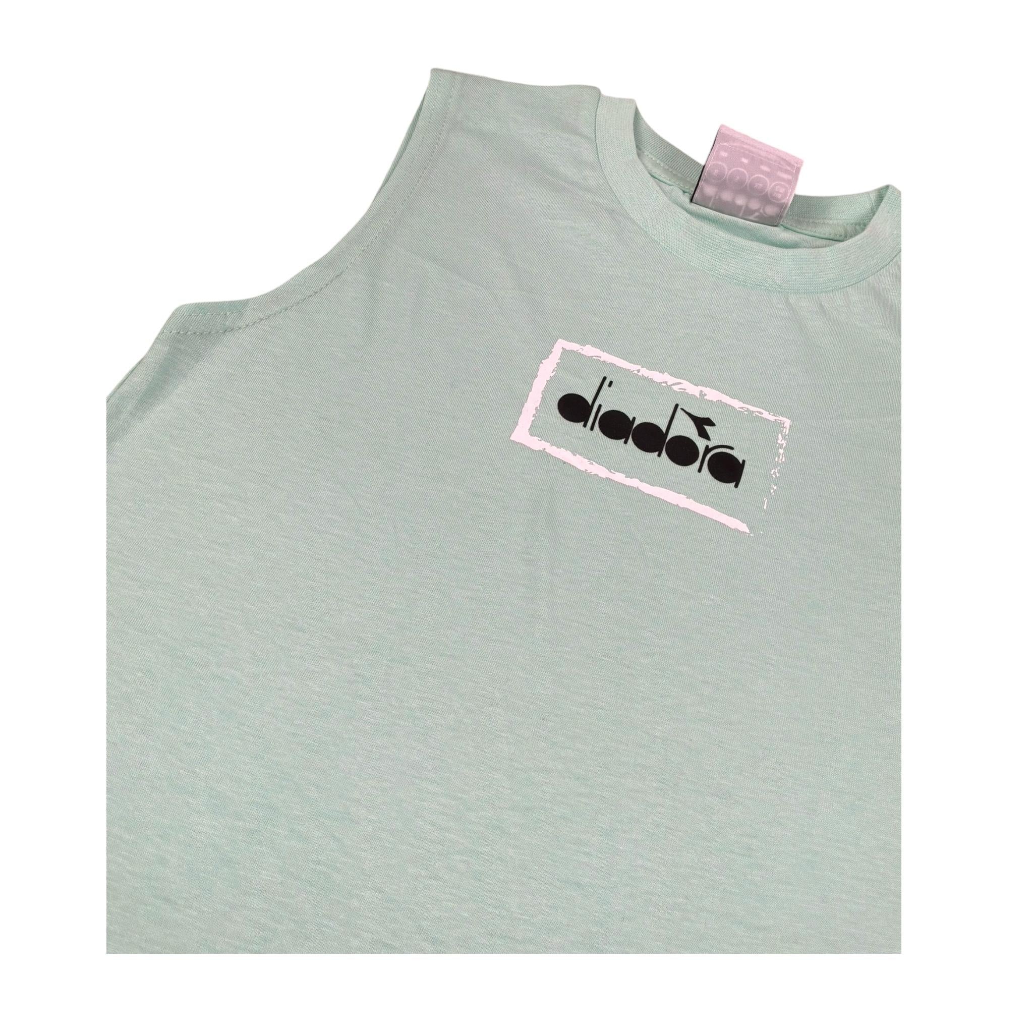 Diadora Completo 2 Pezzi Canotta-Bermuda per Bambino 102181712 VERDE/NERO DIADORA 