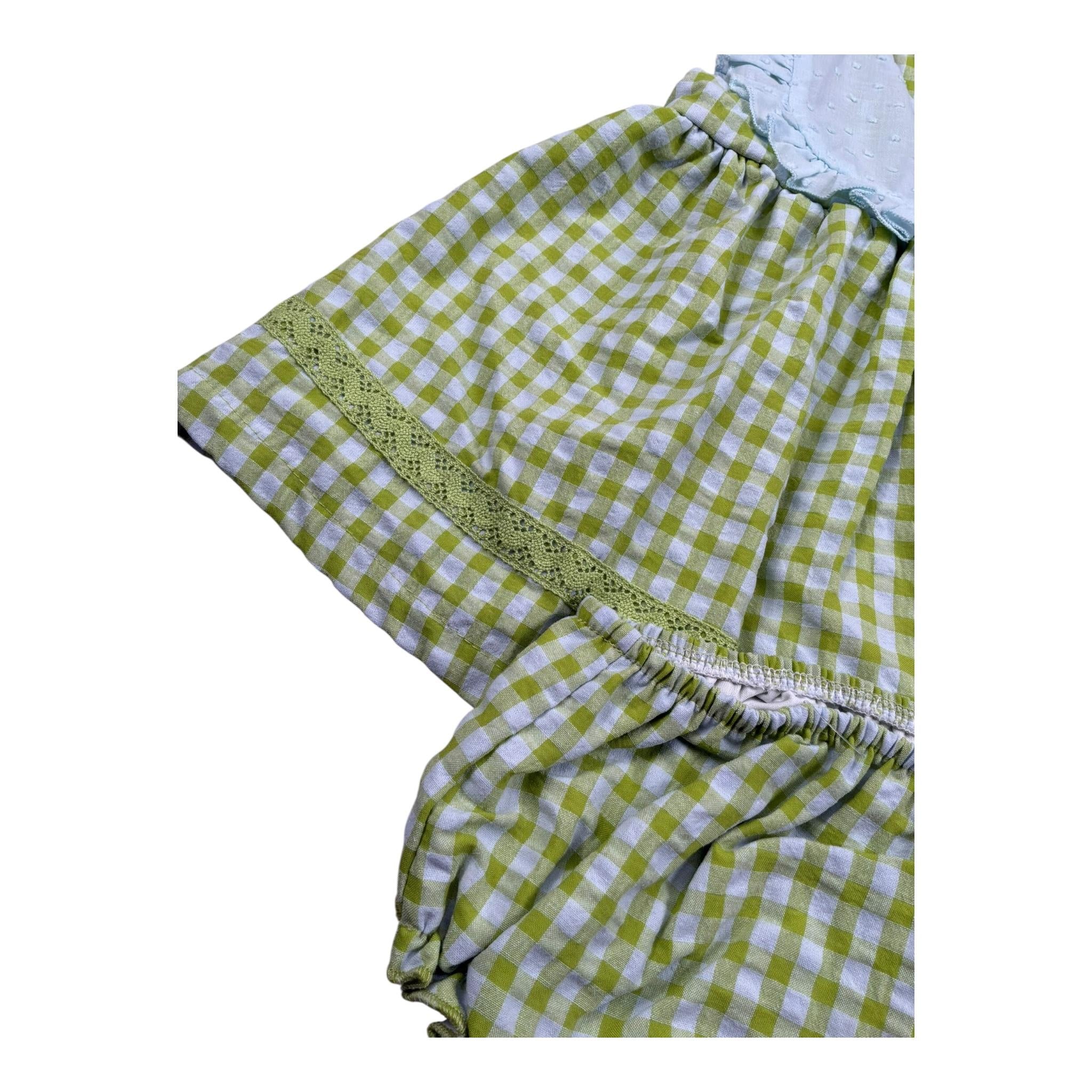 Juliana Abito Giromanica con Culotte per Neonata 25107 VERDE JULIANA 