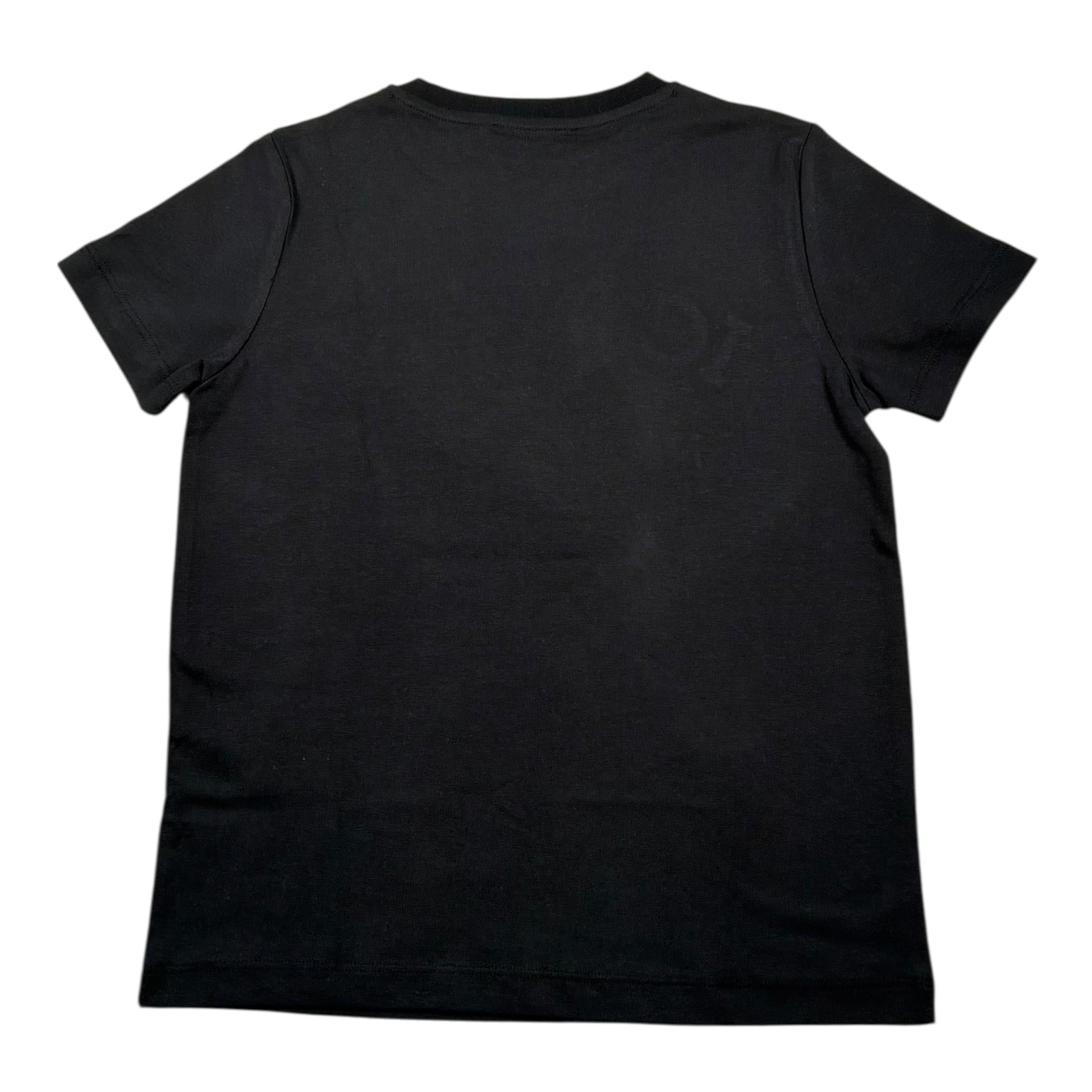 Iceberg T-Shirt Girocollo Tinta Unita con Stampa per Bambino TSICE5126JXX NERO ICEBERG 