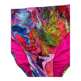 4Giveness Costume 2 Pz Triangolo-Slip Tinta Unita Con Fantasia Fuxia Per Bambina