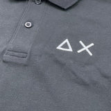 Sun68 Polo Mezza Manica Tinta Unita con Stampa per Bambino CPA35313 NERO SUN68 