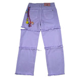 John Richmond Jeans Tinta Unita con Girovita Regolabile per Bambina RGP26164PA LILLA JOHN RICHMOND 