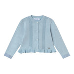 Mayoral Cardigan Tinta Unita Traforato per Neonata 1398 AZZURRO MAYORAL 