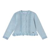 Mayoral Cardigan Tinta Unita Traforato per Neonata 1398 AZZURRO MAYORAL 