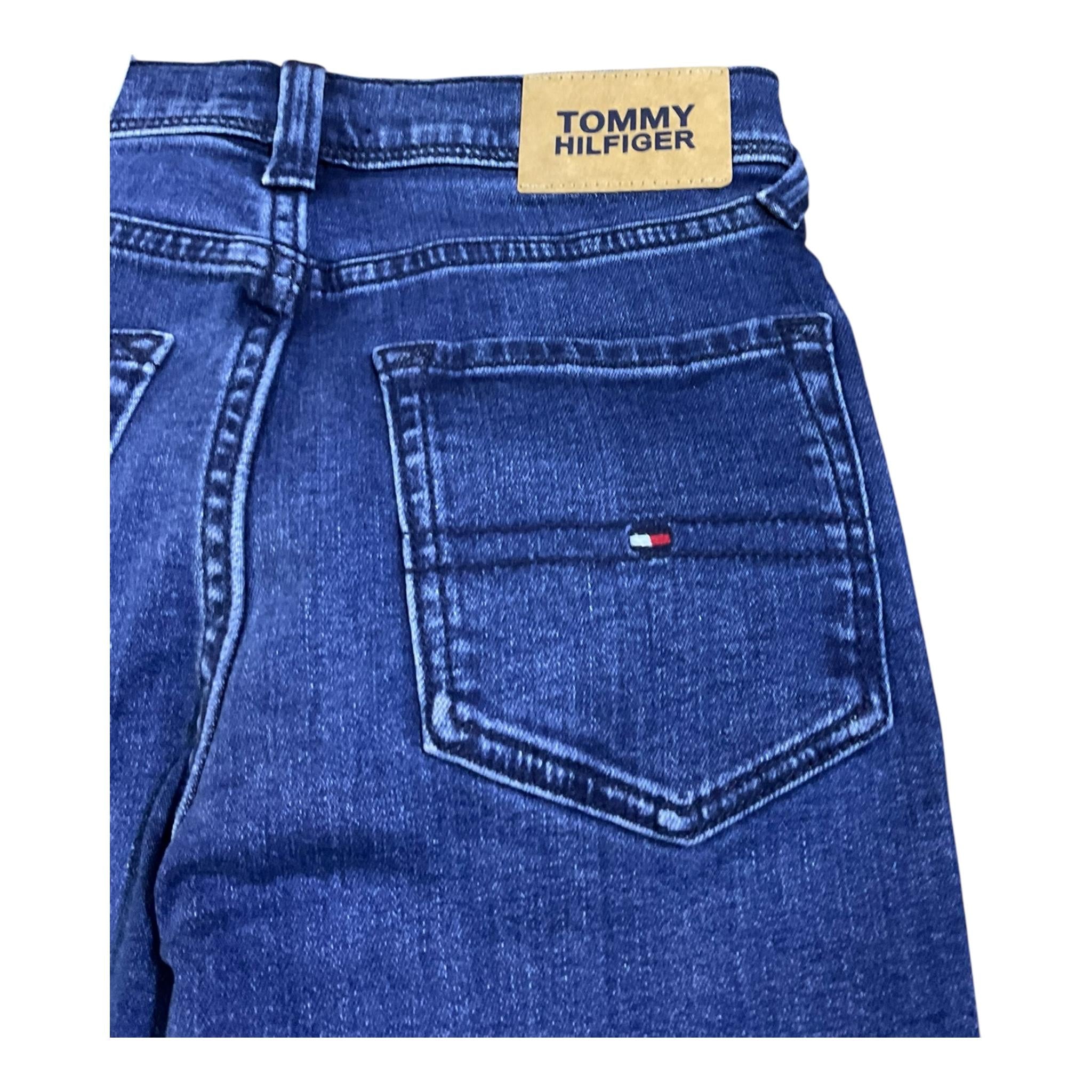 Tommy Hilfiger Jeans Tinta Unita con Girovita Regolabile per Bambino KB0KB09041 BLU TOMMY HILFIGER 