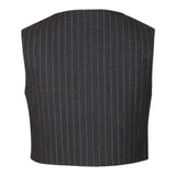 MSGM gilet tinta unita con stampa logo Grigio per Bambina F4MSJGVE156 GRIGIO MSGM 