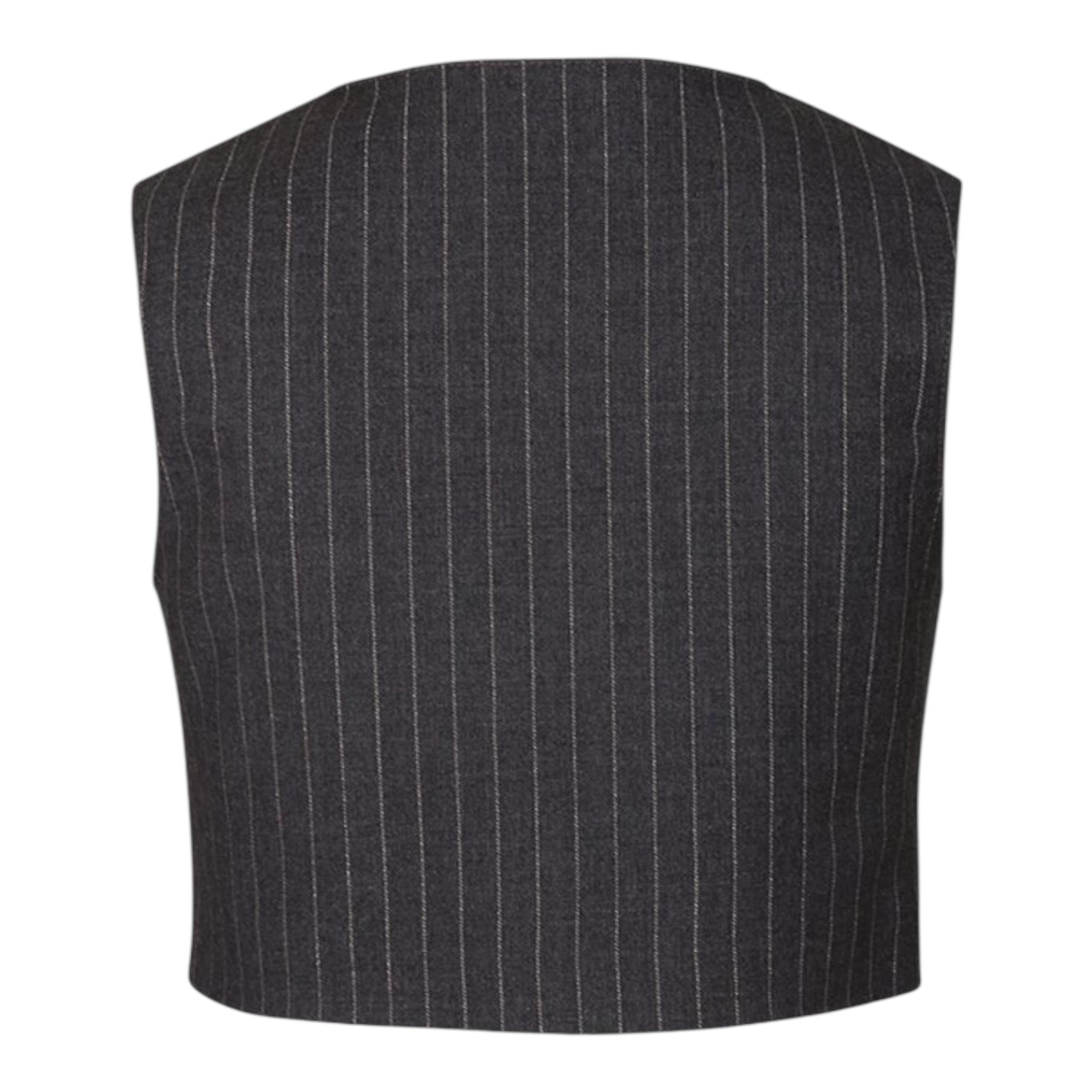 MSGM gilet tinta unita con stampa logo Grigio per Bambina F4MSJGVE156 GRIGIO MSGM 