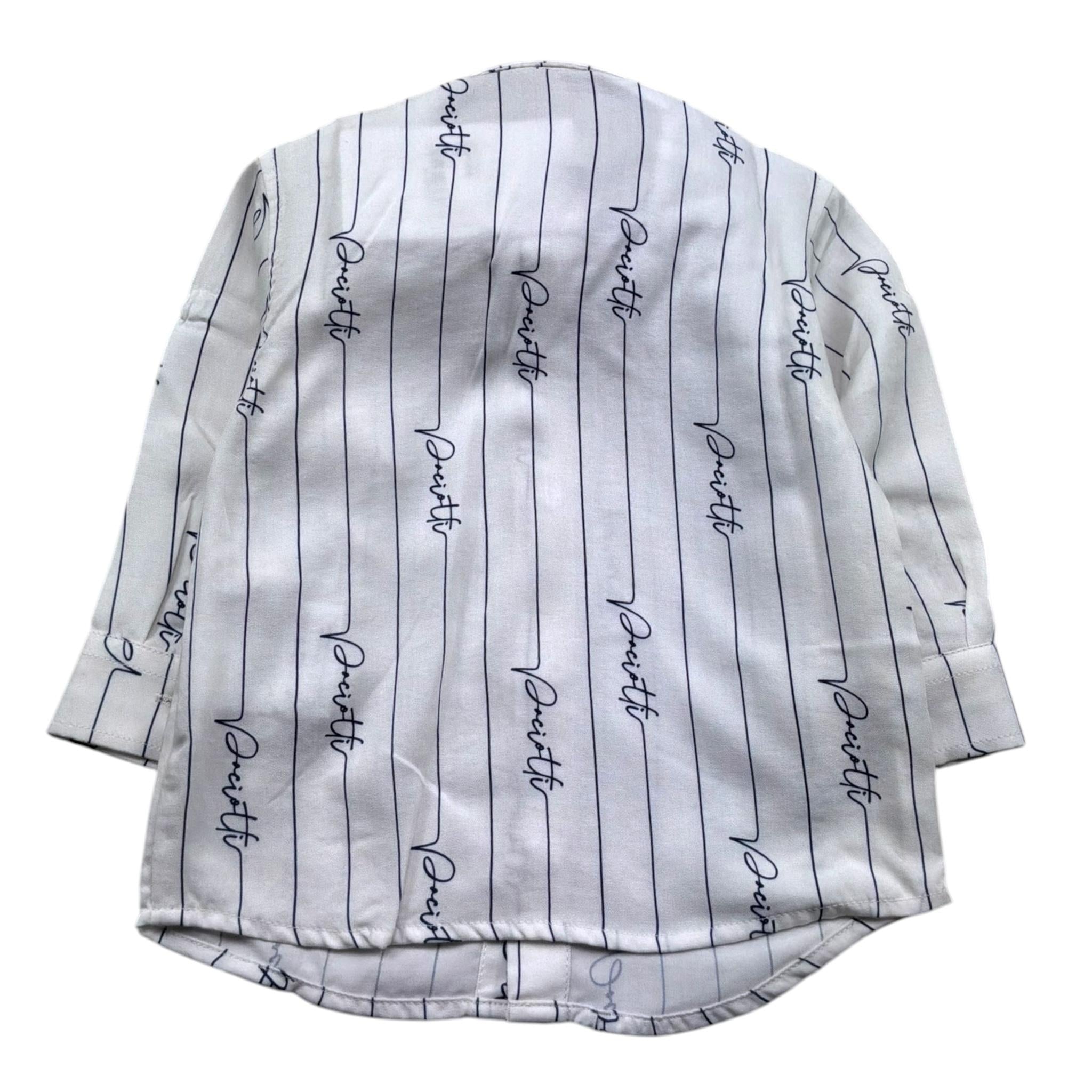Cesare Paciotti Camicia Manica Lunga Tinta Unita con Logo per Neonato CMP5159BX BIANCO CESARE PACIOTTI 