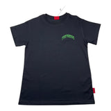 Propaganda T-Shirt Girocollo Tinta Unita Con Stampa Nero Per Bambino