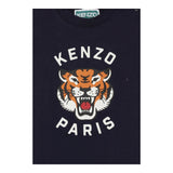 Kenzo T-Shirt Girocollo Tinta Unita con Stampa per Neonato K60977 BLU KENZO 