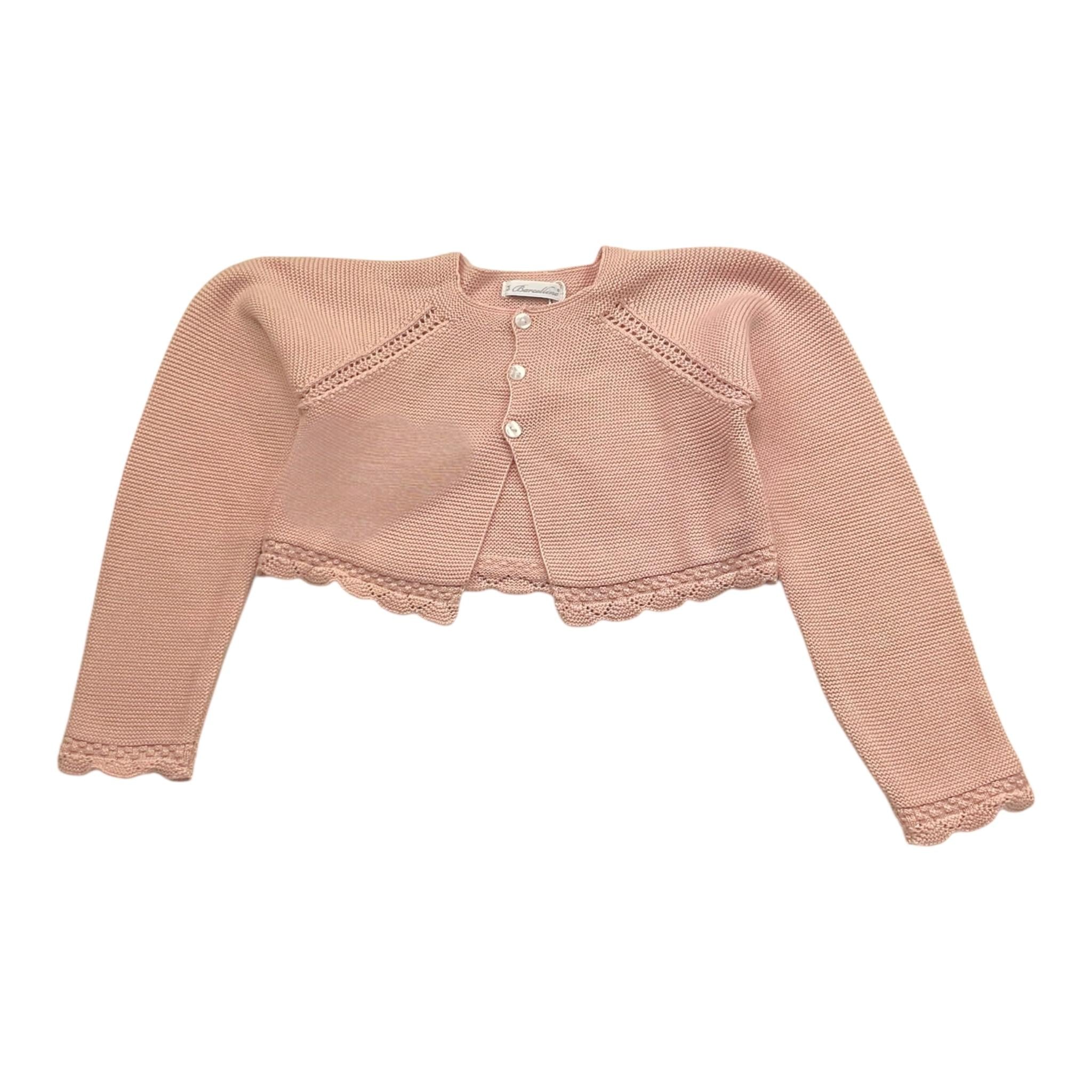 Barcellino Coprispalle Tinta Unita In Filo per Bambina 101315 ROSA BARCELLINO 