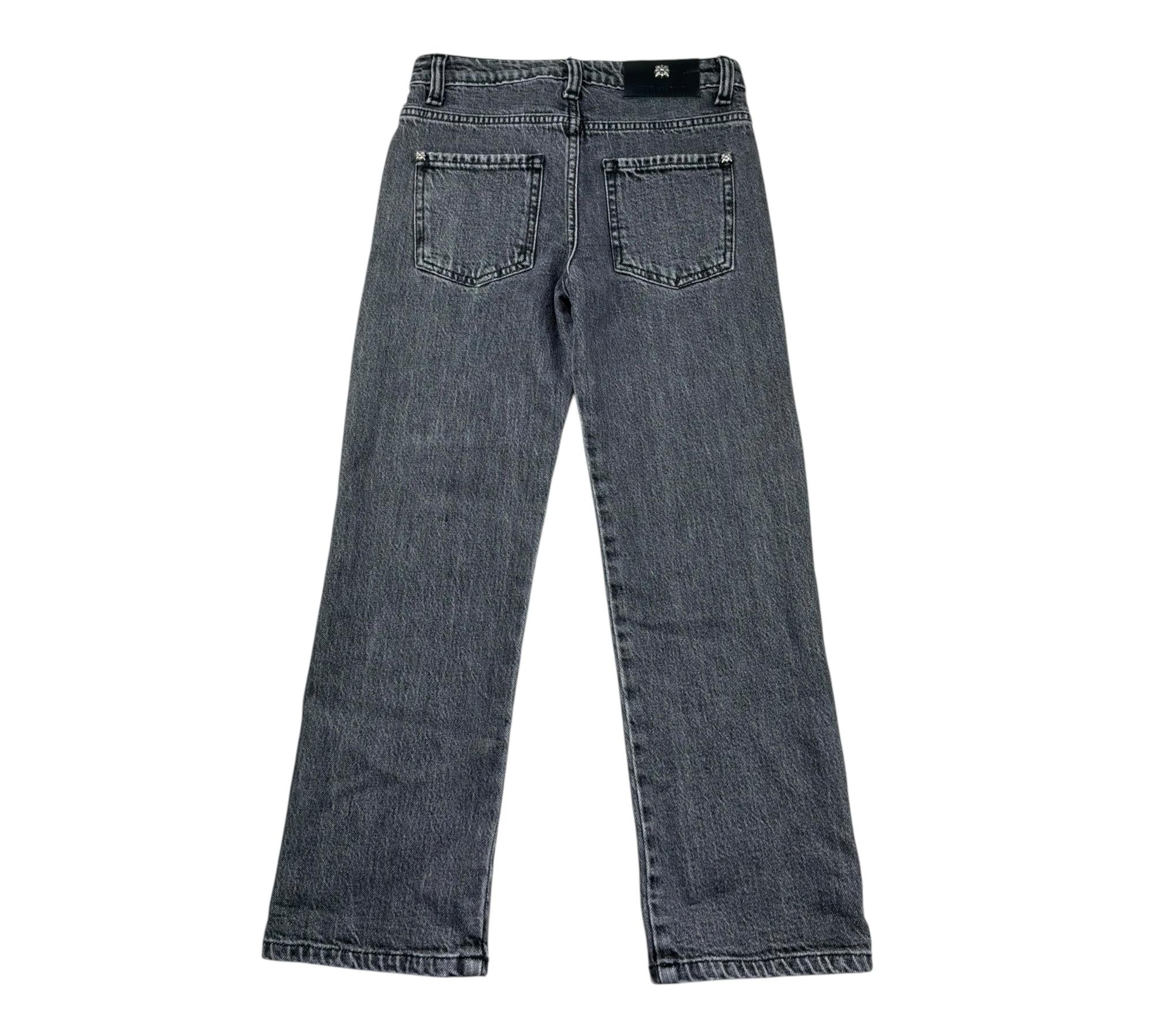 John Richmond Jeans Tinta Unita con Ricami E Girovita Regolabile per Bambino RBP26090JE NERO JOHN RICHMOND 