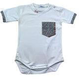 Manuel & Frank Body Mezza Manica Tinta Unita per Neonato MF7143I BIANCO MANUEL & FRANK 