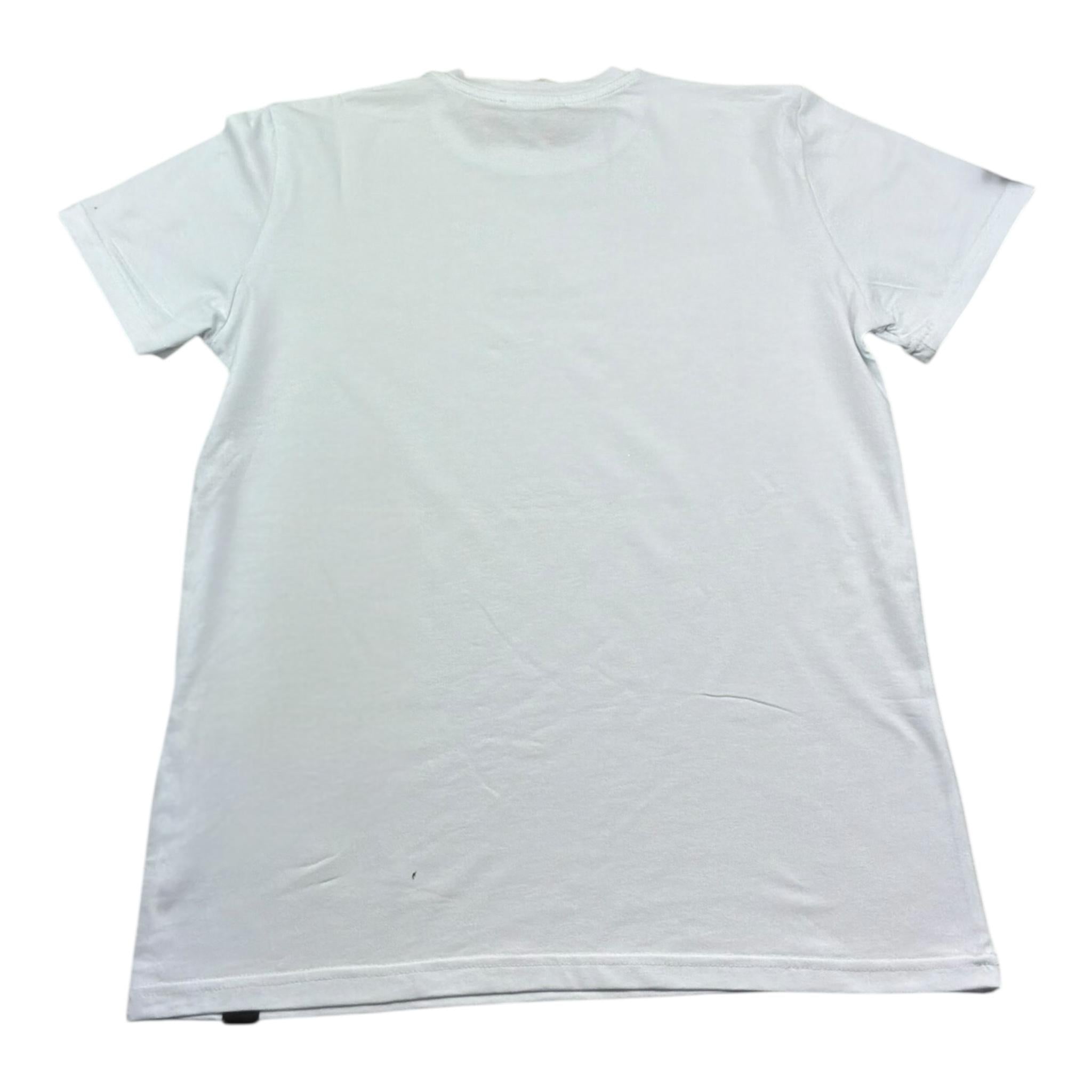 Zu+Elements T-Shirt Girocollo Tinta Unita con Stampa per Bambino ZU1608 BIANCO ZU+ELEMENTS 