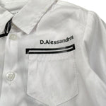 Daniele Alessandrini Camicia Tinta Unita con Logo per Neonato 1295C0778N BIANCO DANIELE ALESSANDRINI 