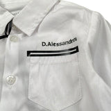 Daniele Alessandrini Camicia Tinta Unita con Logo per Neonato 1295C0778N BIANCO DANIELE ALESSANDRINI 