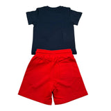 Refrigiwear Completo 2 Pezzi T-Shirt-Bermuda per Bambino 208DRMNS25JX ROSSO/BLU REFRIGIWEAR 