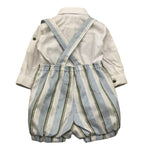 Colori Chiari Completo 3 Pezzi Camicia-Salopette-Papillon per Neonato MN308100 BIANCO COLORI CHIARI 