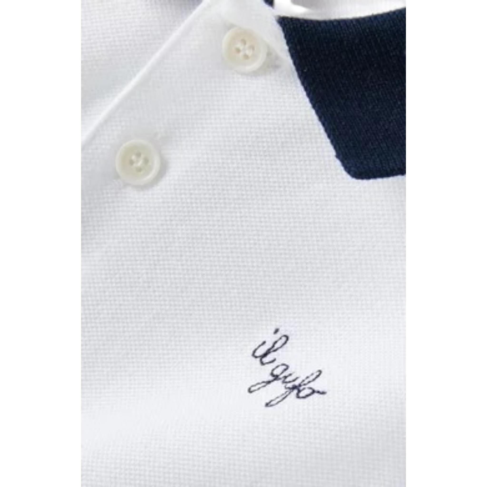 Il Gufo Polo Tinta Unita con Profili In Contrasto per Bambino P25PC067M0095 BIANCO IL GUFO 