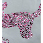 Liu Jo T-Shirt Girocollo Tinta Unita con Brillantini per Bambina KA5021XXJ BIANCO LIU JO 